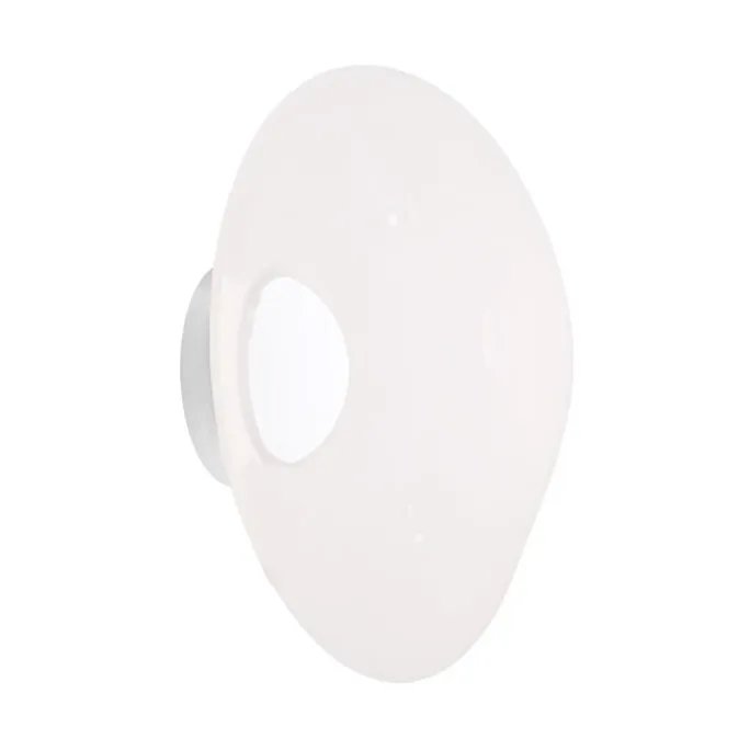 Melt Surface LED Wandleuchte, Opal-silver Tom Dixon