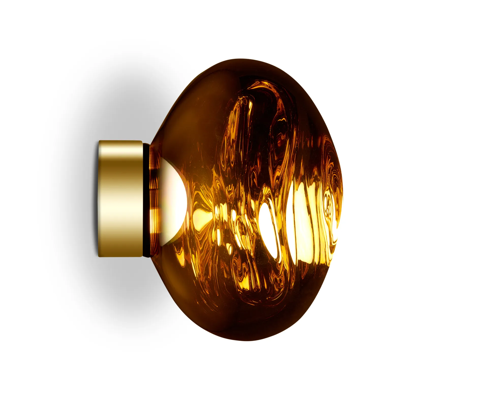 Melt Surface mini Wandleuchte LED 30 cm, Gold Tom Dixon