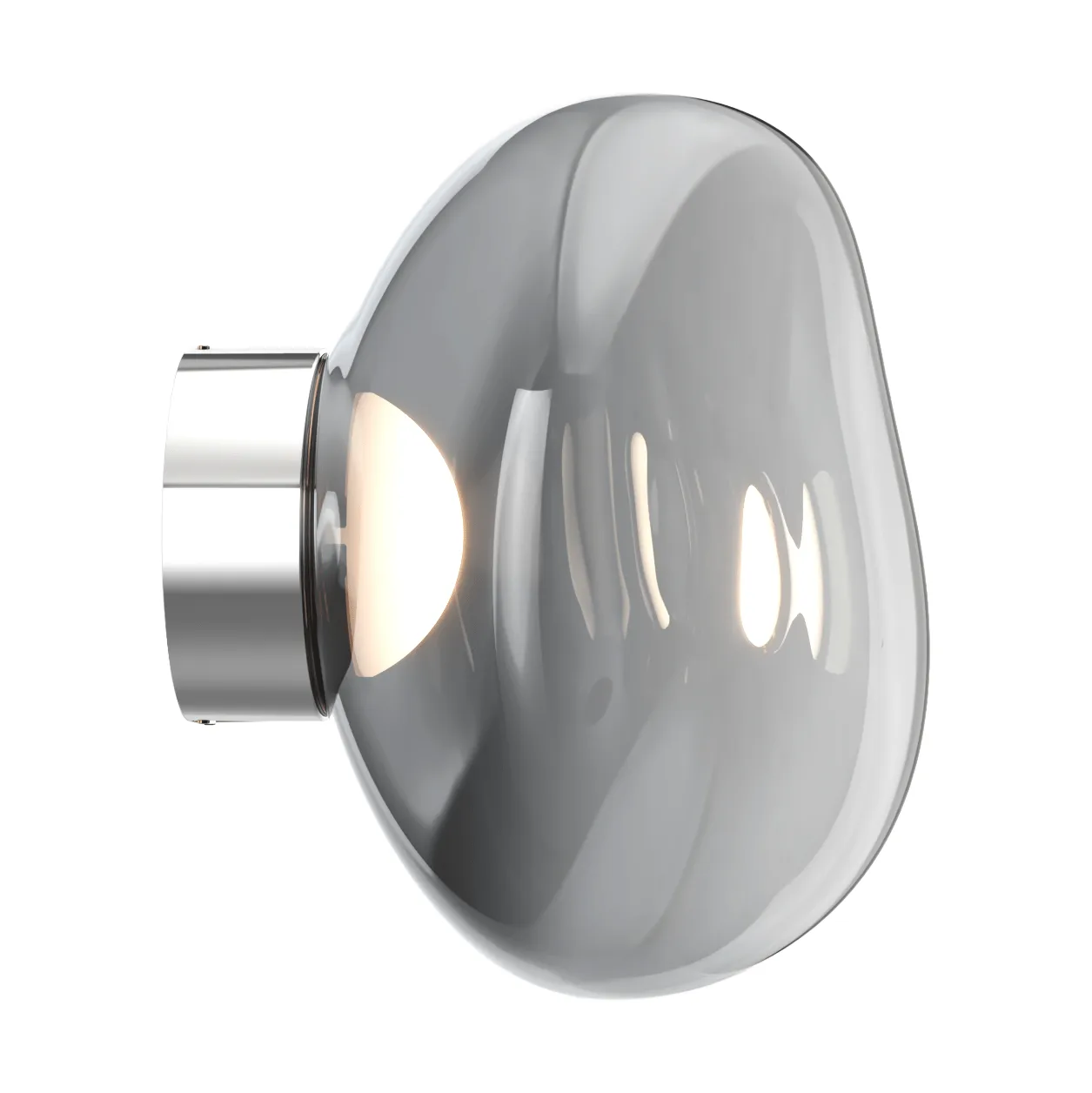 Melt Surface mini Wandleuchte LED 30 cm, Nickel Tom Dixon