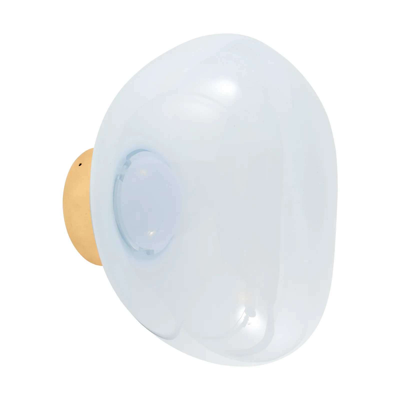 Melt Surface mini Wandleuchte LED 30 cm, Opal-gold Tom Dixon