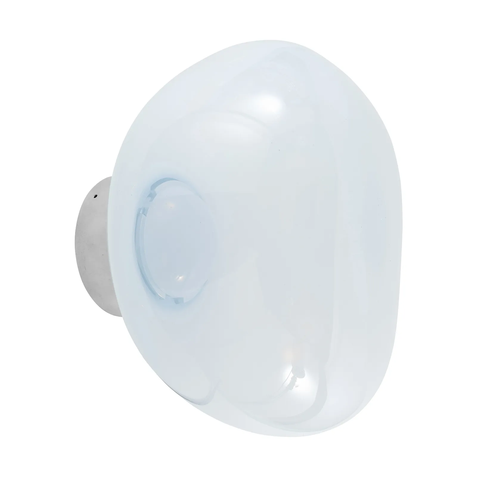 Melt Surface mini Wandleuchte LED 30 cm, Opal-silver Tom Dixon