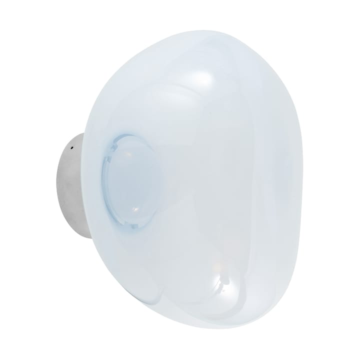 Melt Surface mini Wandleuchte LED 30 cm - Opal-silver - Tom Dixon