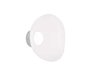Melt Surface mini Wandleuchte LED 30 cm - Opal-silver - Tom Dixon