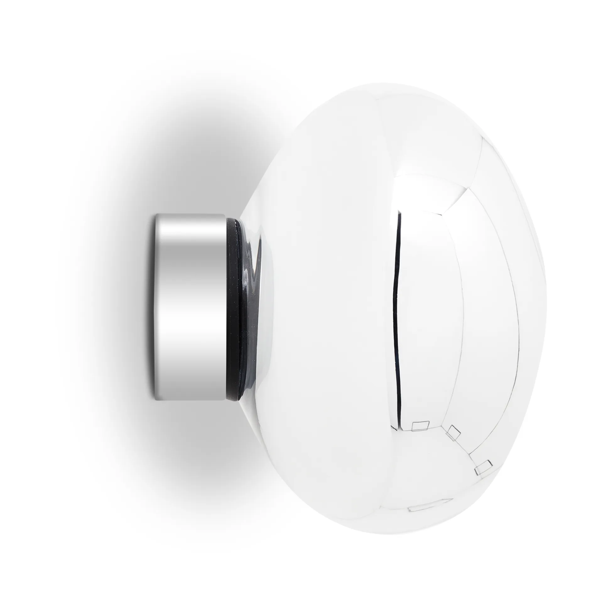 Melt Surface mini Wandleuchte LED 30 cm, Silver Tom Dixon