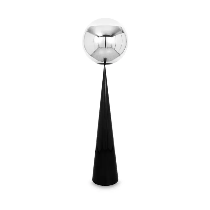 Mirror Ball fat Stehleuchte LED 175,5 cm, Silver-silver Tom Dixon