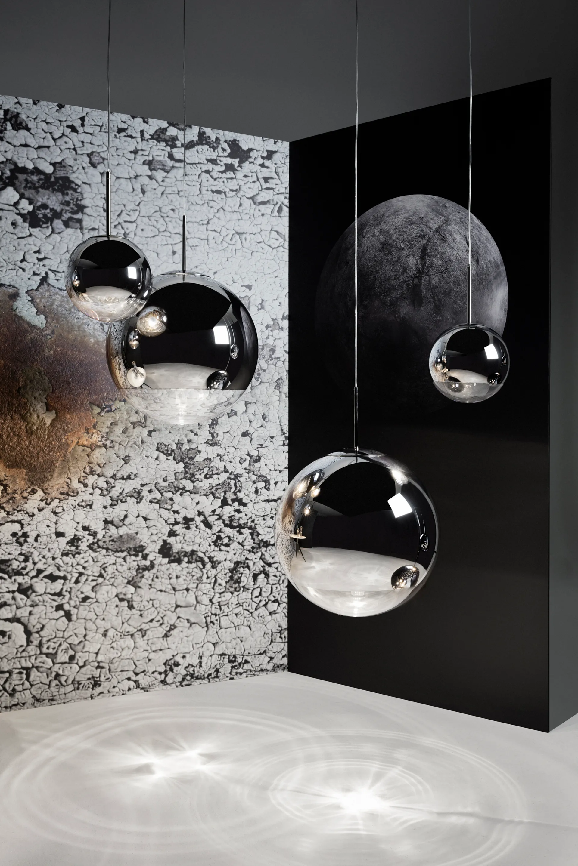 Mirror Ball Pendelleuchte LED Ø40cm, Chrome Tom Dixon