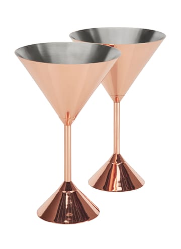 Plum Martiniglas 16 cl 2er Pack - Copper - Tom Dixon
