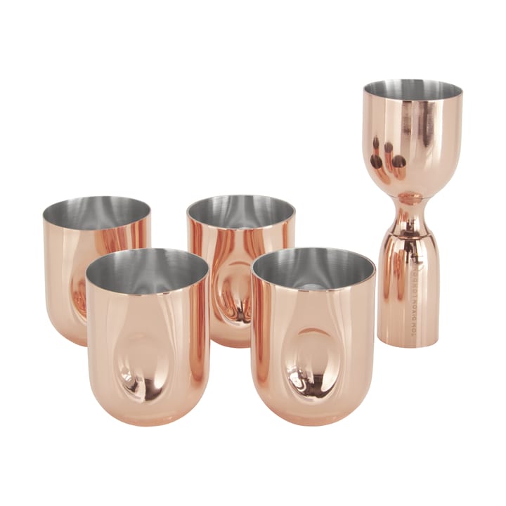 Plum Shotglas Geschenkset 5 Teile - Copper - Tom Dixon