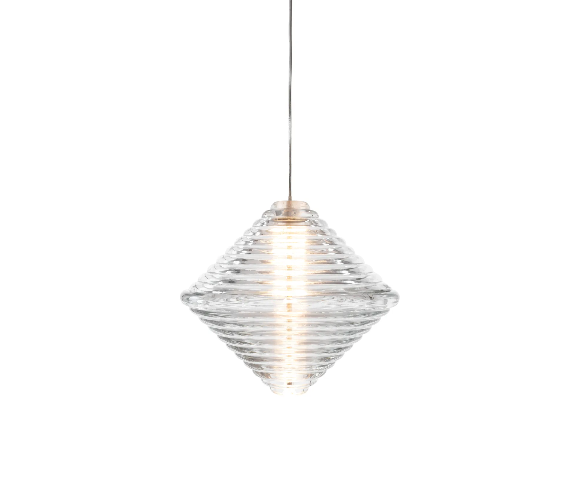 Press Cone Pendelleuchte LED 34 cm, Clear Tom Dixon
