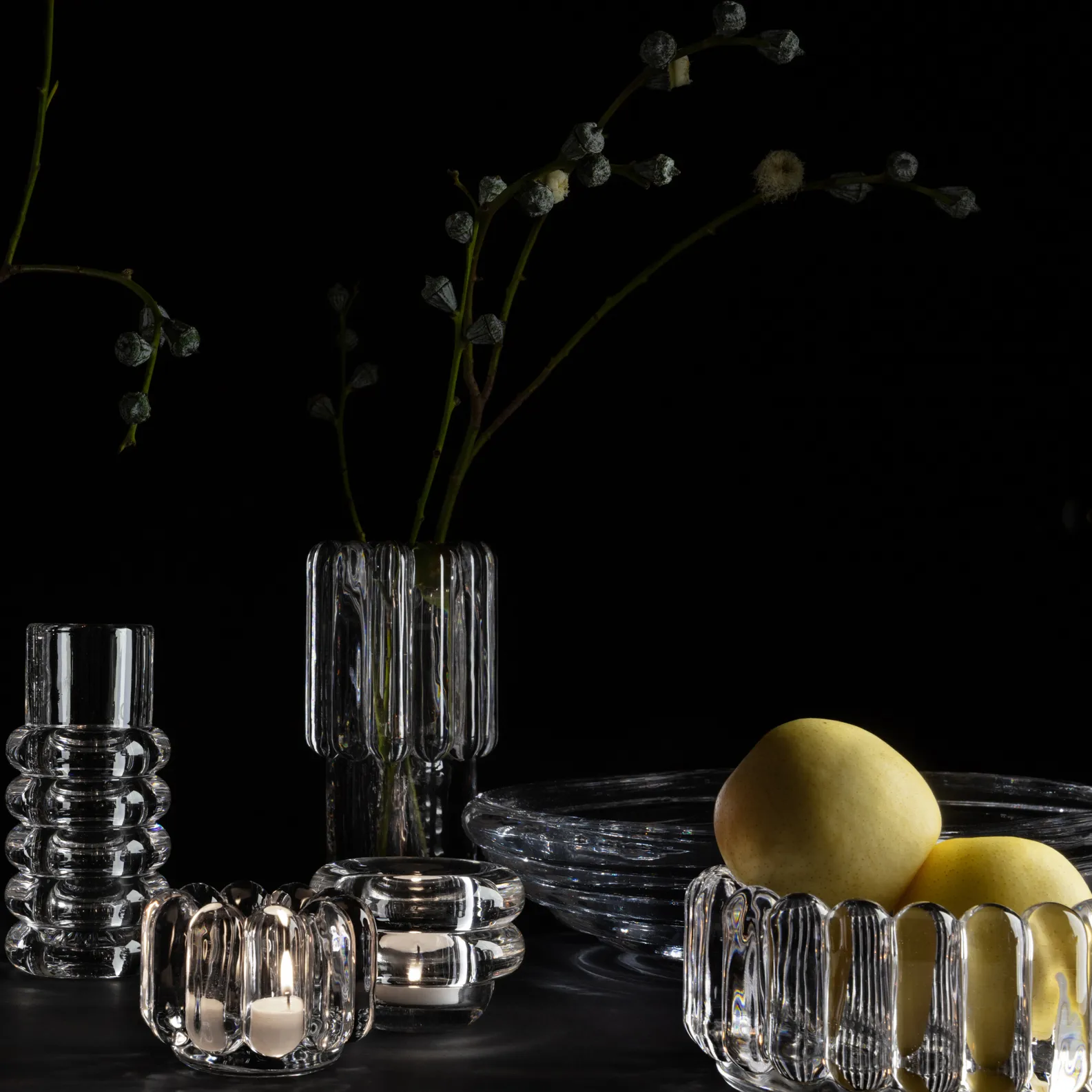 Press Schale klein, Klar Tom Dixon