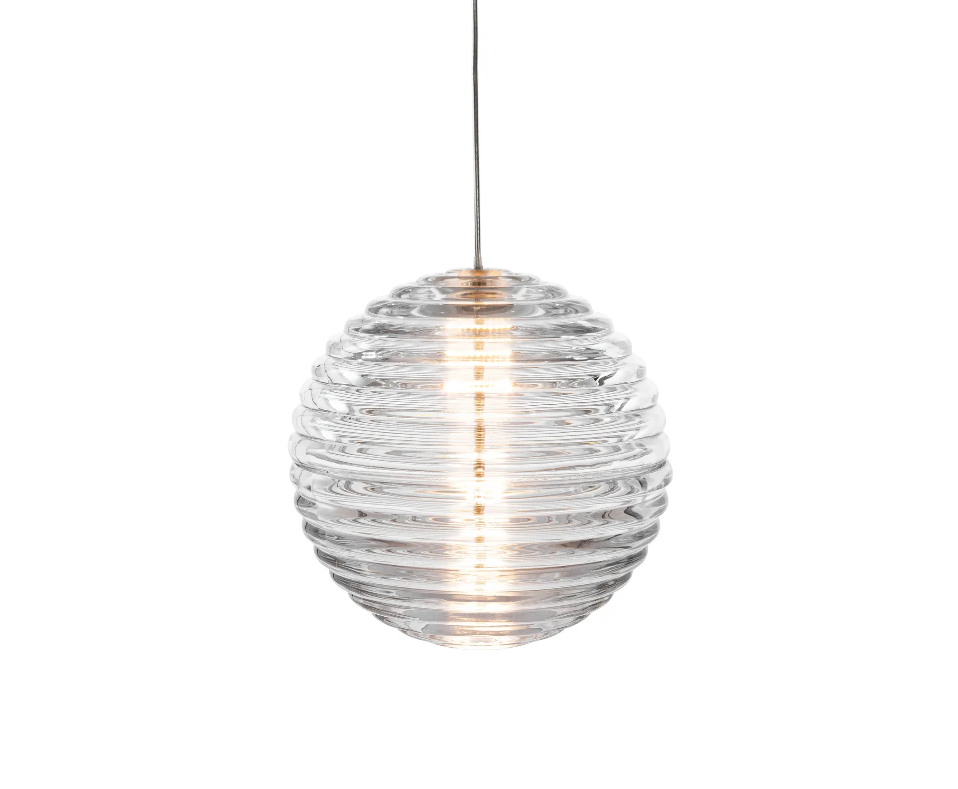 Press Sphere Pendelleuchte LED Ø30 cm, Clear Tom Dixon