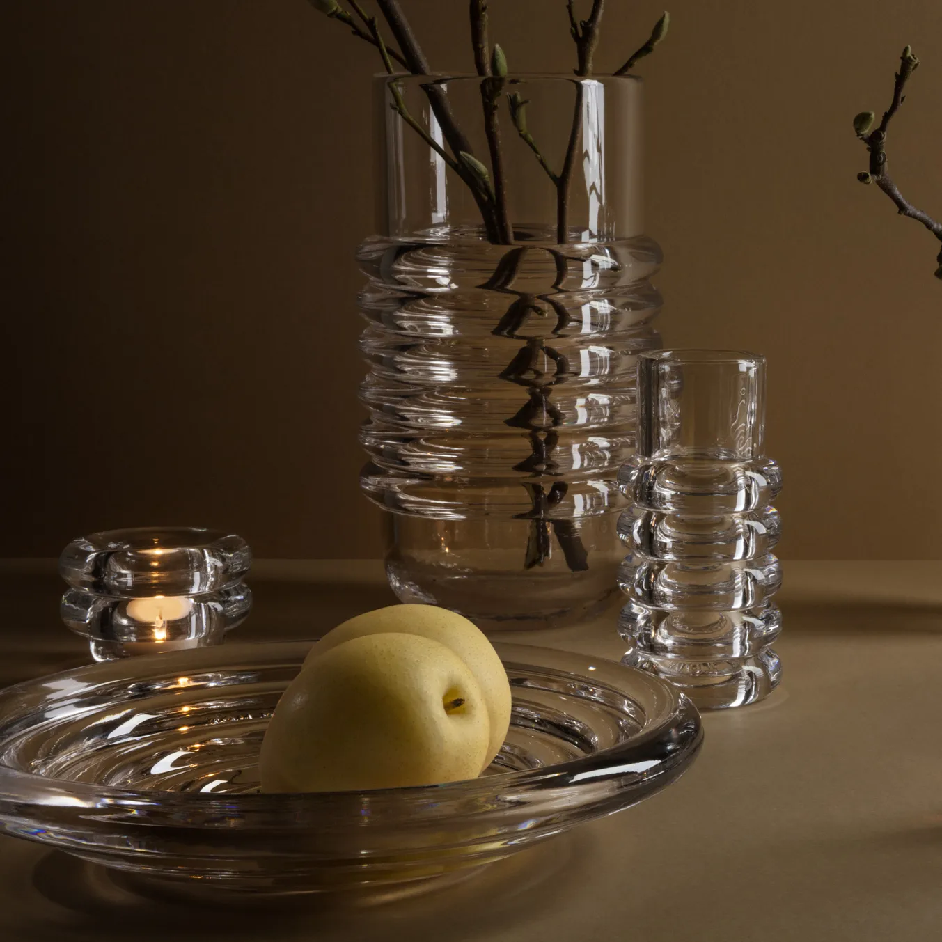 Press Stem Vase, Klar Tom Dixon