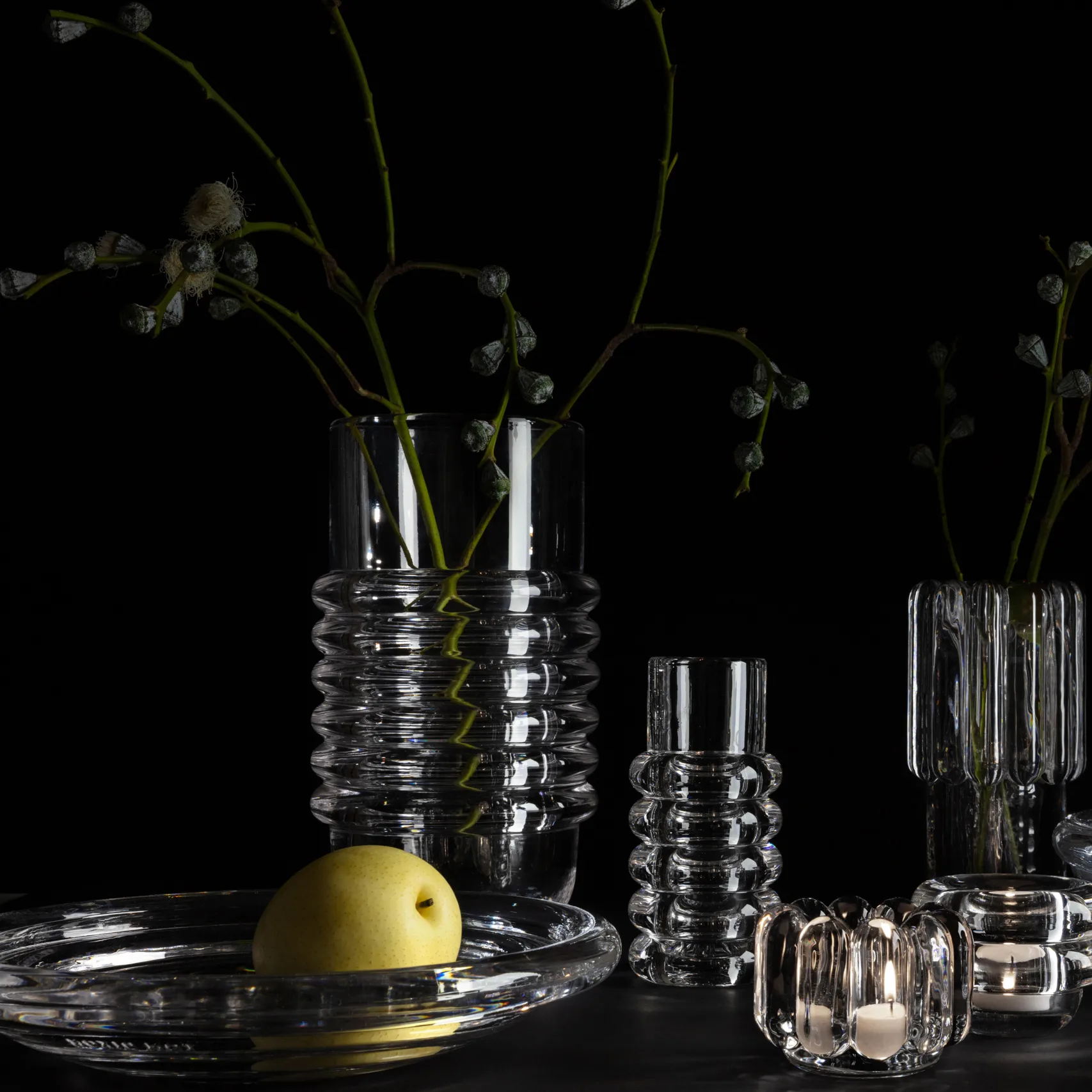 Press Stem Vase, Klar Tom Dixon