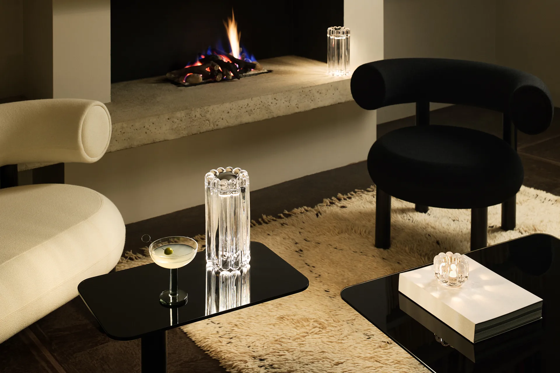 Press Tischleuchte LED 23,5 cm, Clear Tom Dixon