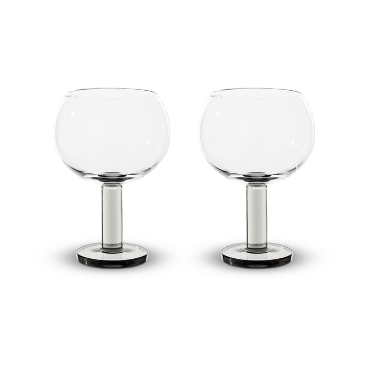 Puck Balloon Glas auf Fuß 45 cl 2er-Pack - Clear-smoke - Tom Dixon
