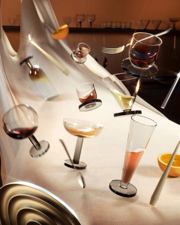 Puck Balloon Glas auf Fuß 45 cl 2er-Pack - Clear-smoke - Tom Dixon