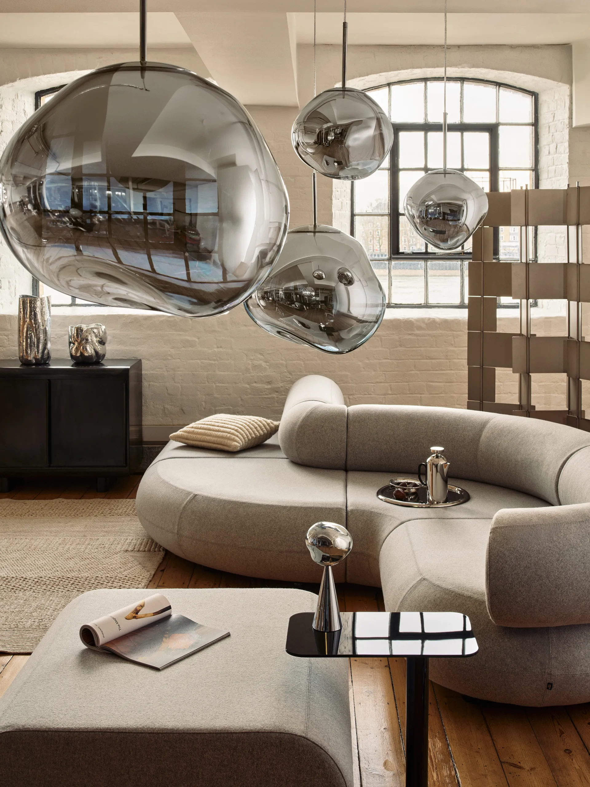 Ridge Kissen 45x45 cm, Natural Tom Dixon