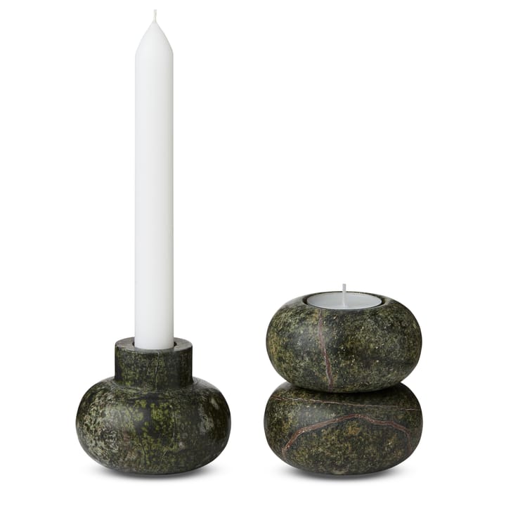 Rock Tealights 3er Pack - Grün - Tom Dixon
