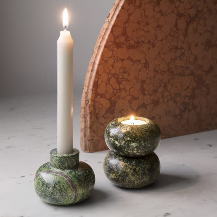 Rock Tealights 3er Pack - Grün - Tom Dixon