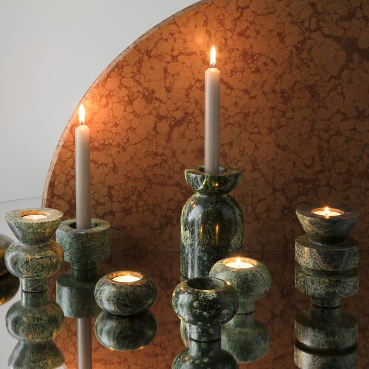 Rock Tealights 3er Pack - Grün - Tom Dixon