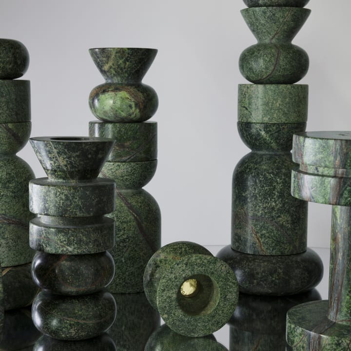 Rock Tealights 3er Pack - Grün - Tom Dixon
