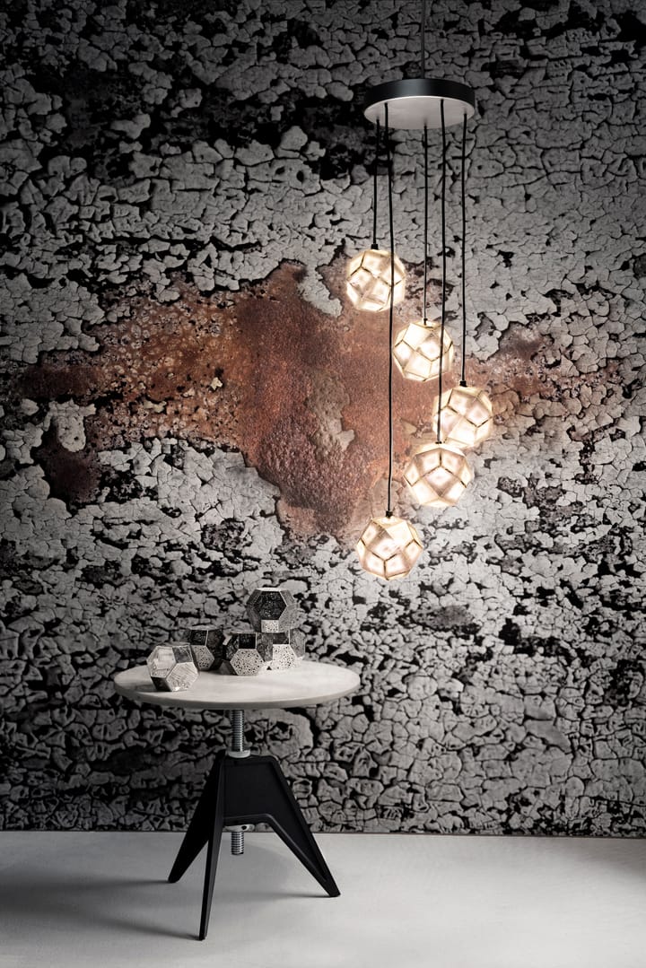 Schraube Beistelltisch Ø60 cm, White marble-cast iron Tom Dixon