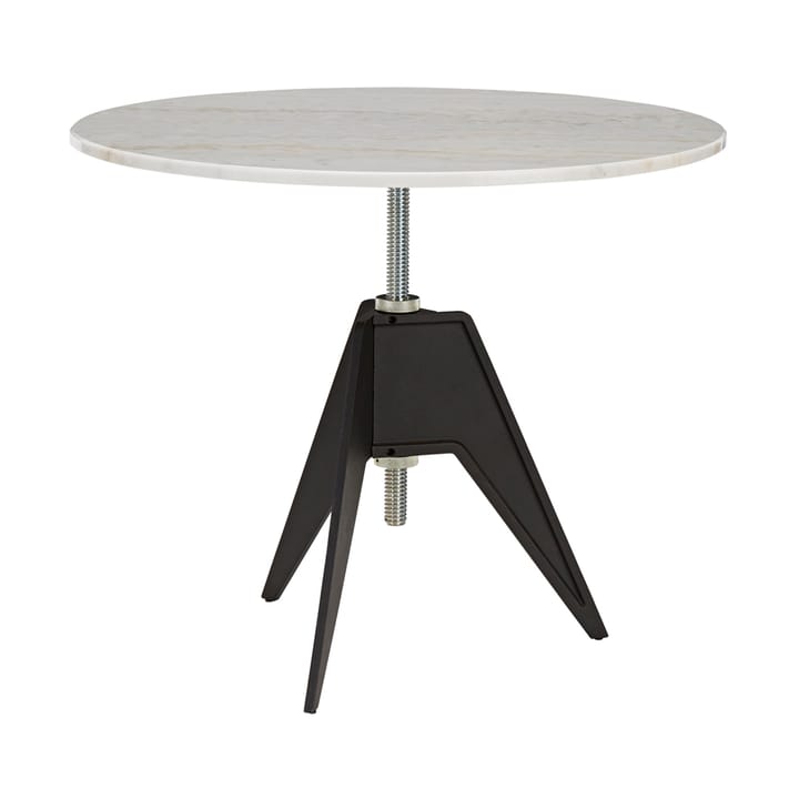 Screw Café-Tisch Ø90 cm - White marble-cast iron - Tom Dixon