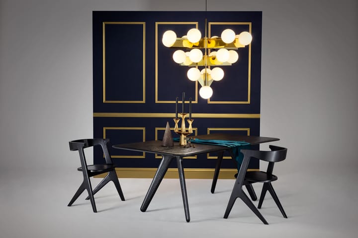 Slab Esstisch 96x200 cm, Black oak Tom Dixon