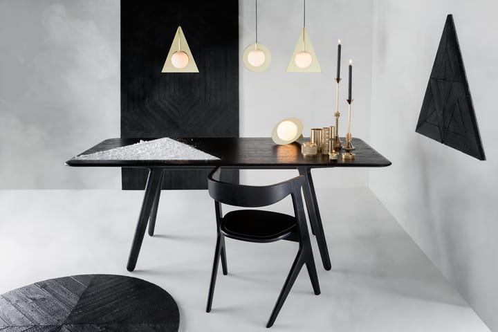 Slab Esstisch 96x200 cm, Black oak Tom Dixon
