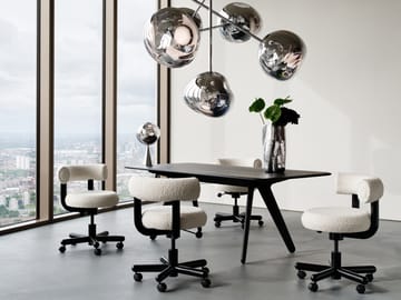 Slab Individual Schreibtisch 60x120 cm - Black oak - Tom Dixon