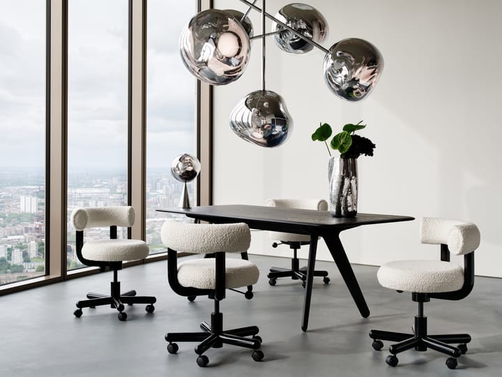 Slab Individual Schreibtisch 60x120 cm, Black oak Tom Dixon