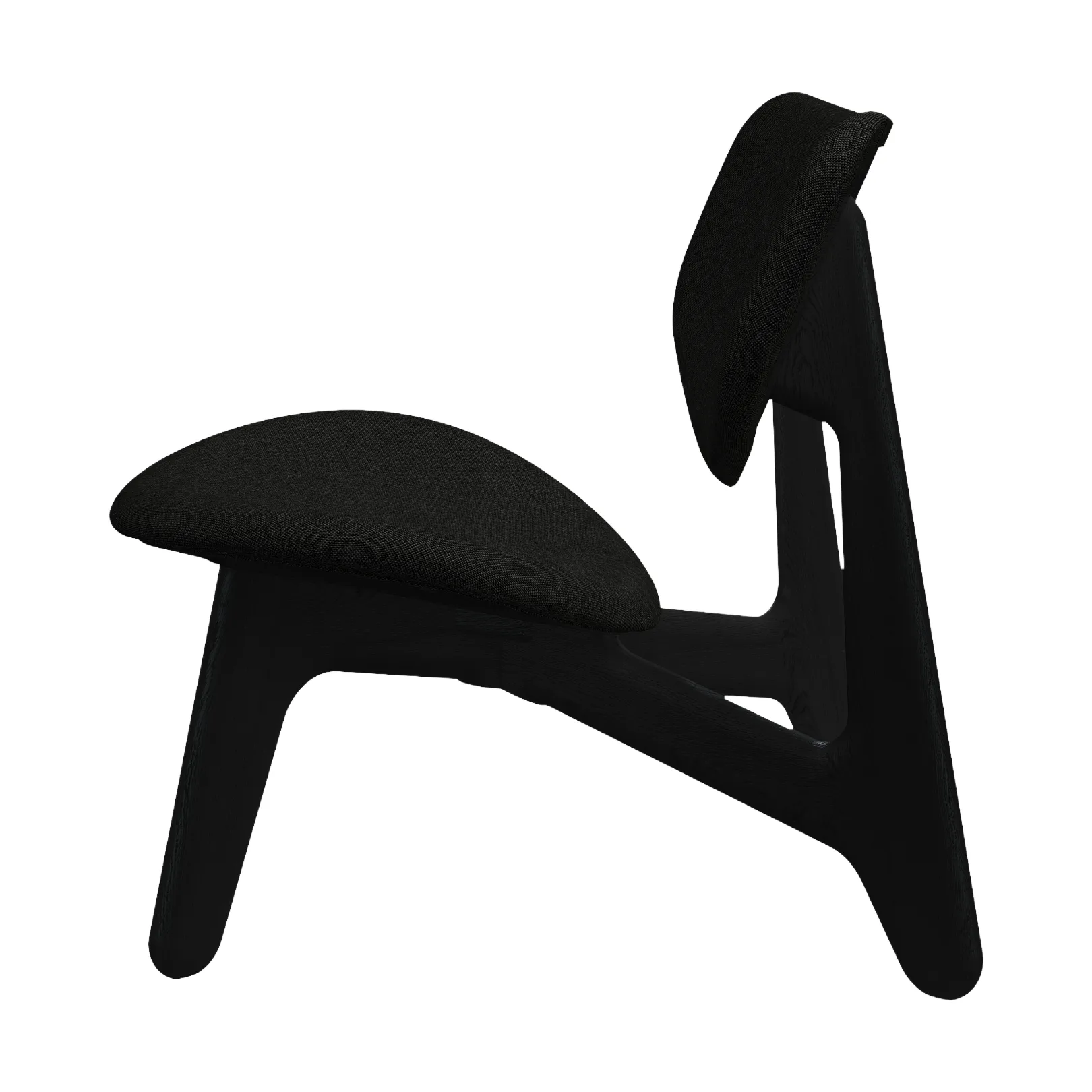 Slab Loungesessel gepolsterter Sitz, Natural brushed oak-Hallingdal 0180 CMHR Tom Dixon