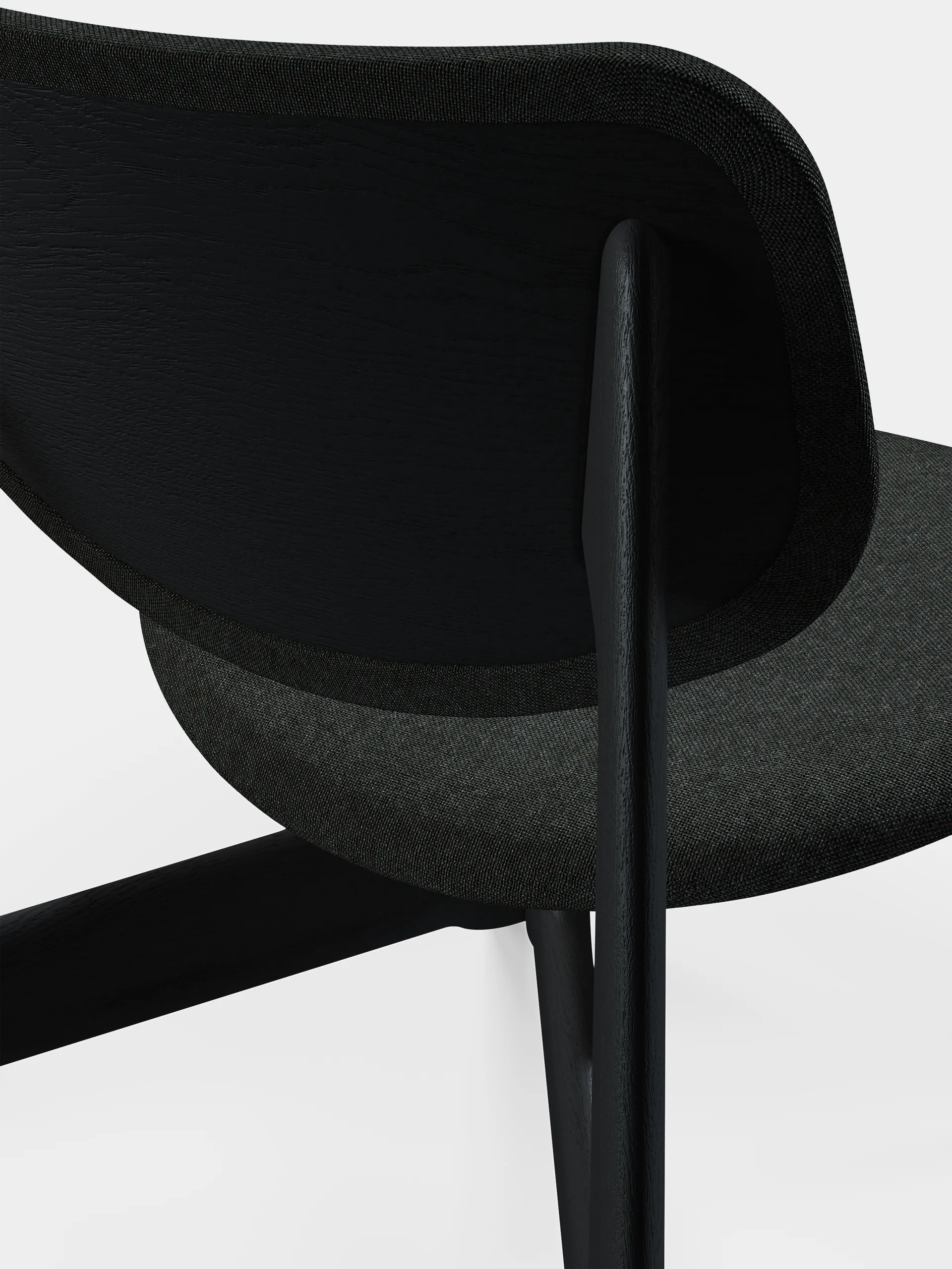 Slab Loungesessel gepolsterter Sitz, Natural brushed oak-Hallingdal 0180 CMHR Tom Dixon
