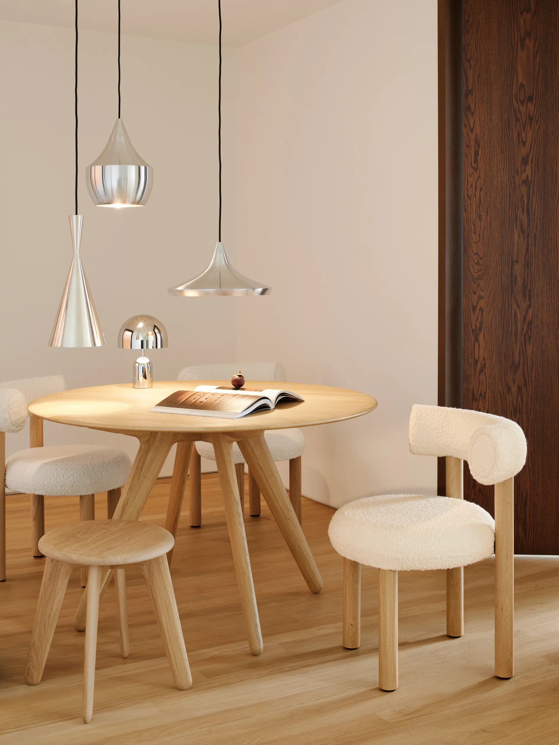 Slab runder Tisch large Ø120 cm, Natural Tom Dixon
