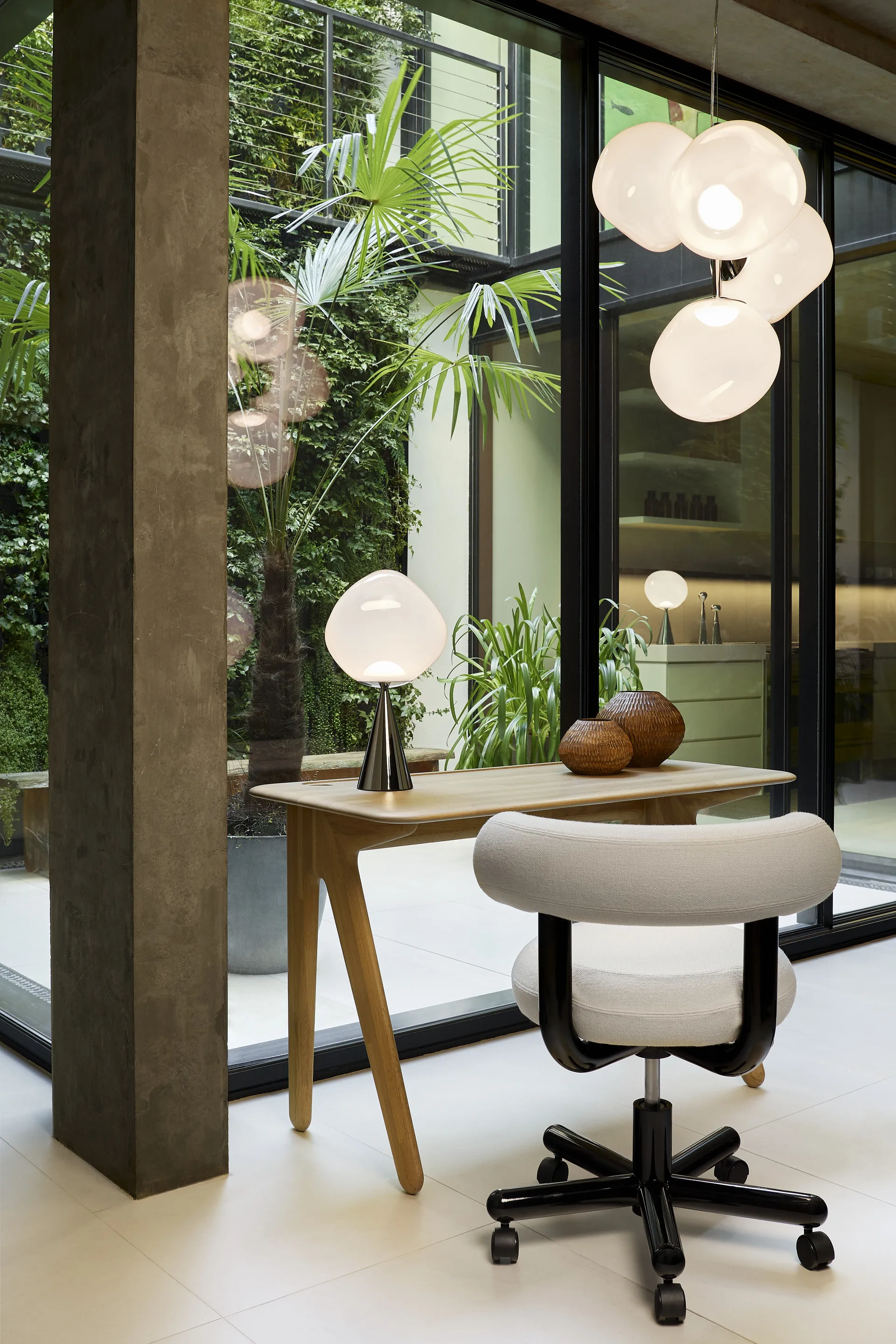 Slab Schreibtisch 60x120 cm, Eiche Tom Dixon