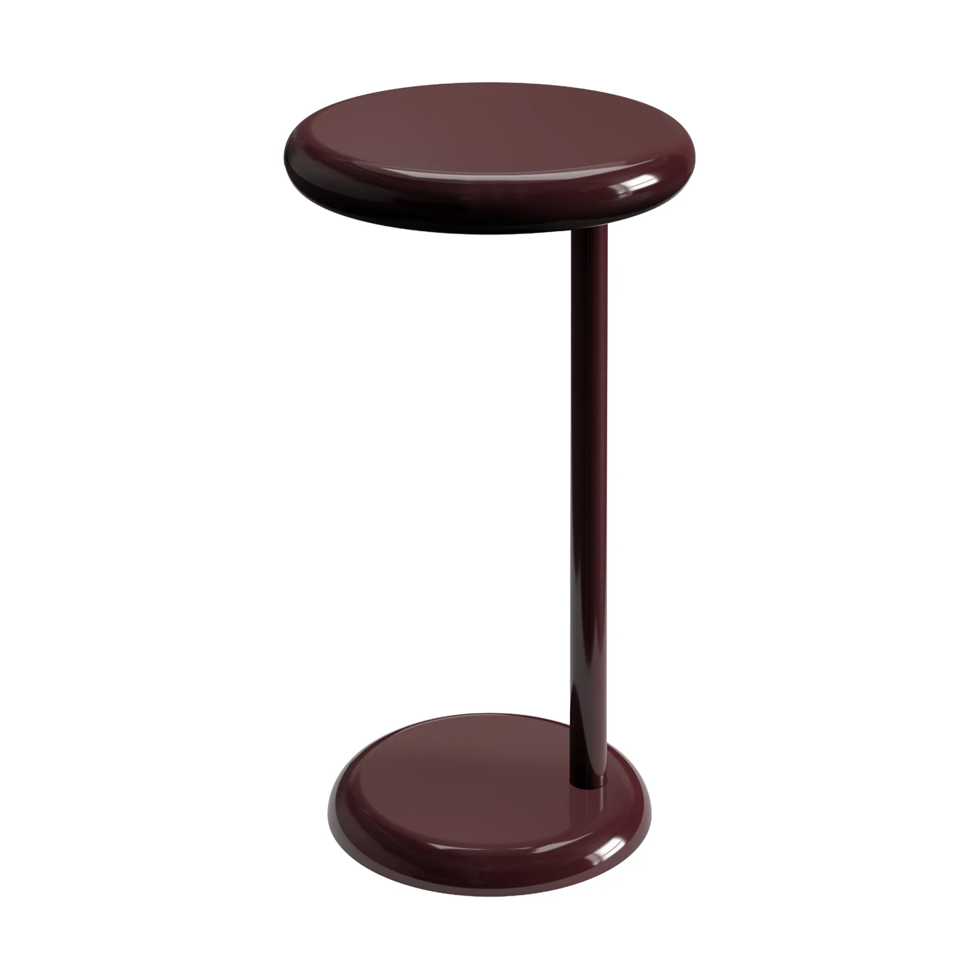 Spot Beistelltisch, Burgunderrot, Ø55x33 cm Tom Dixon