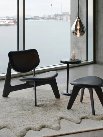 Spot Beistelltisch - Schwarz, Ø35x55 cm - Tom Dixon