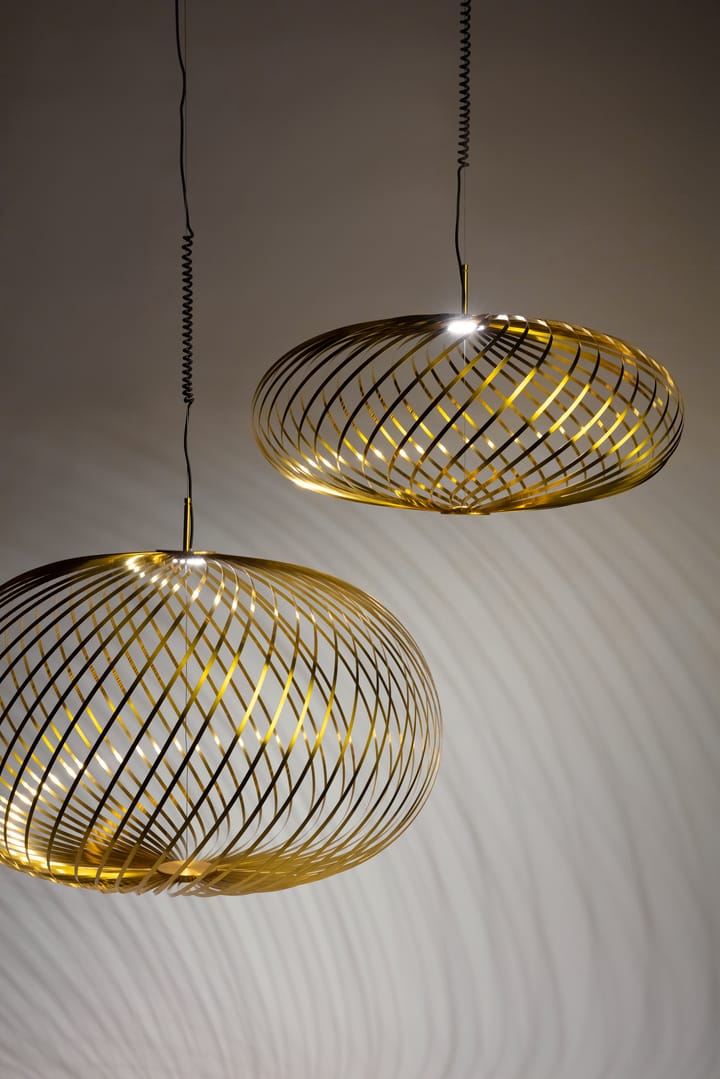 Spring Pendelleuchte LED brass, Large Tom Dixon
