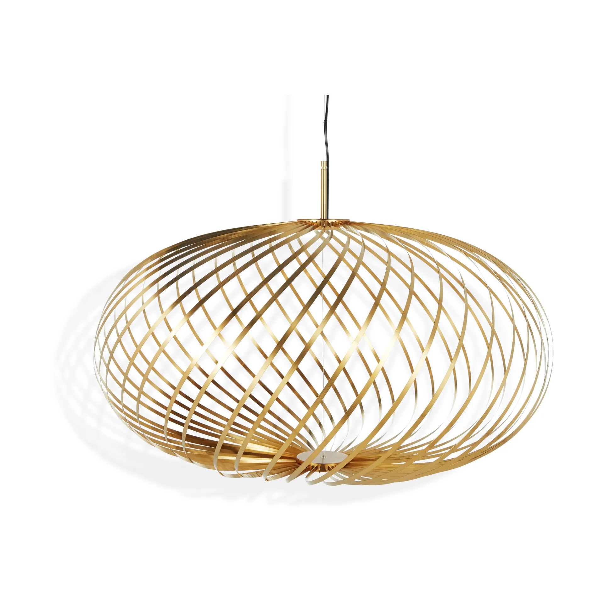 Spring Pendelleuchte LED brass, Medium Tom Dixon
