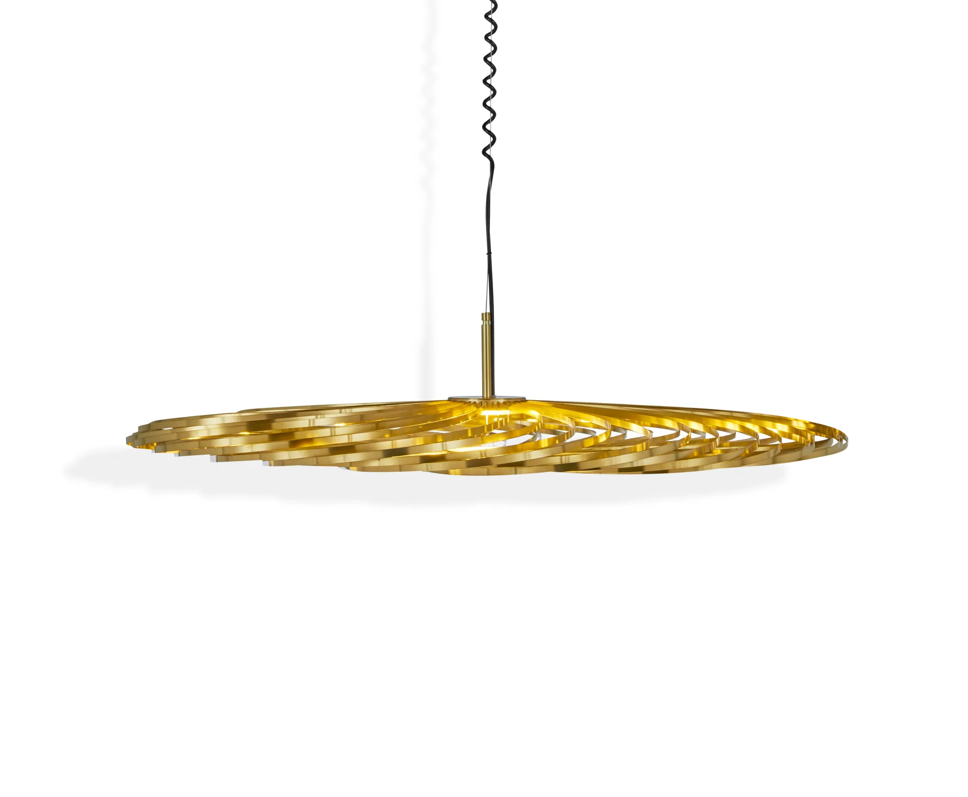 Spring Pendelleuchte LED brass, Medium Tom Dixon