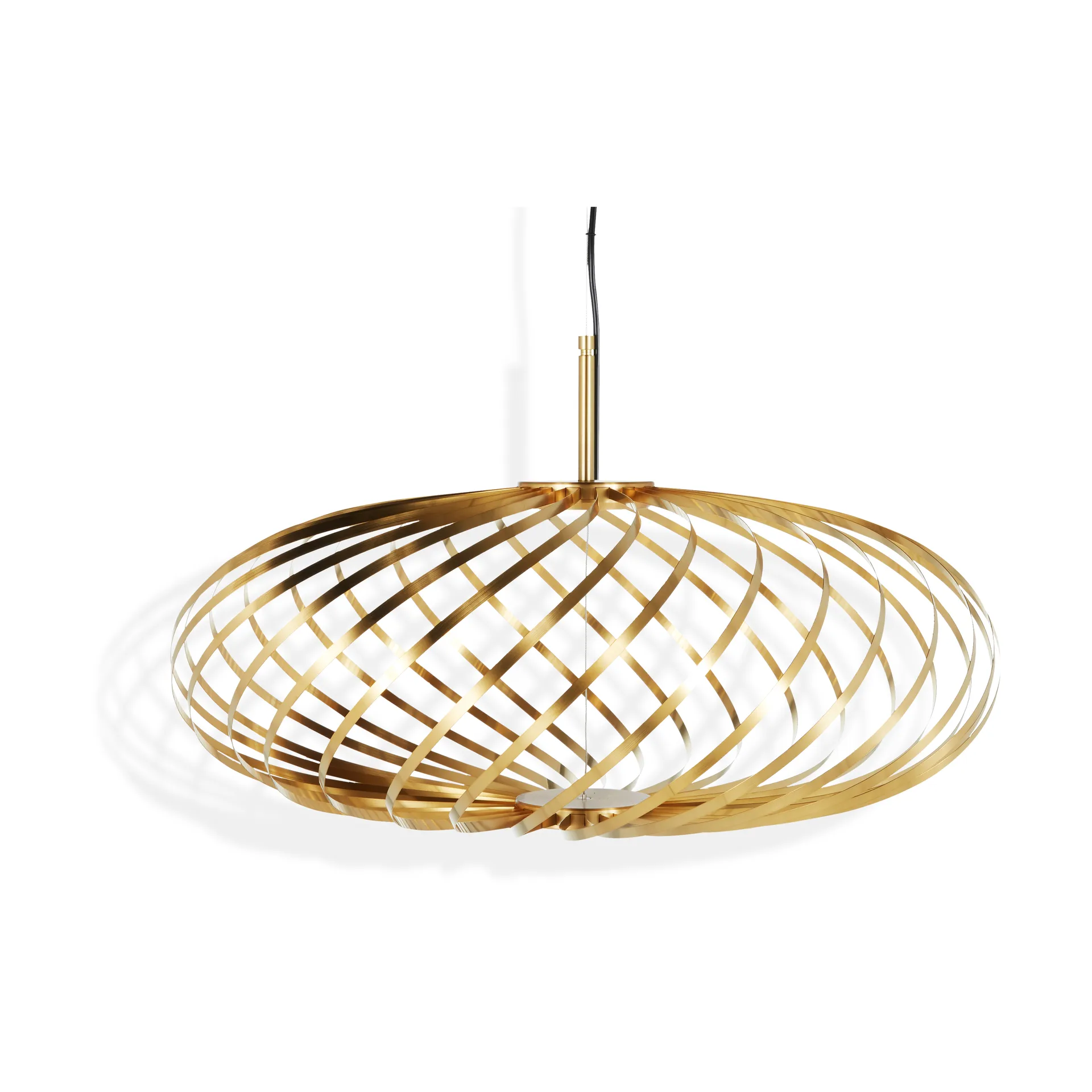 Spring Pendelleuchte LED brass, Small Tom Dixon