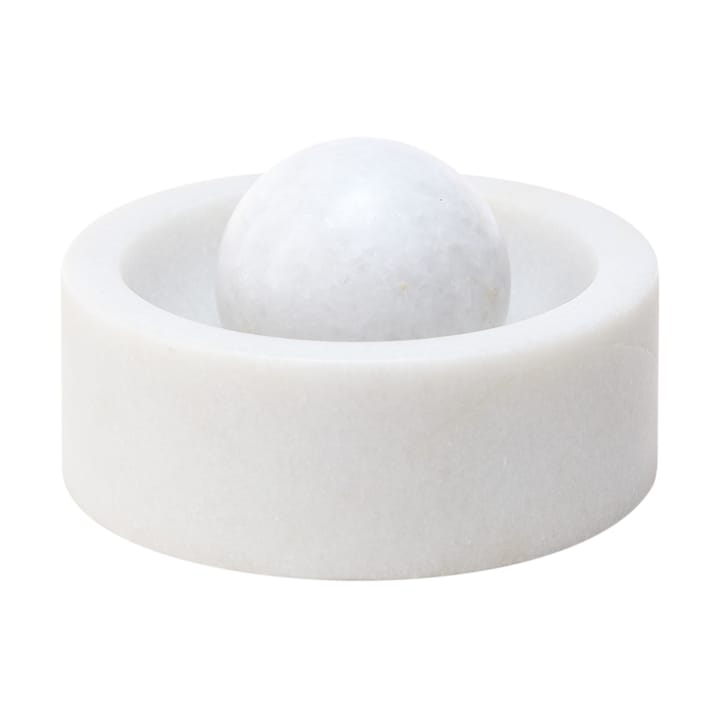 Stone Gewürzmühle Ø12 cm - White marble - Tom Dixon