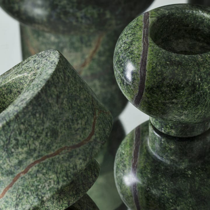 Stone Stacking Kerzenhalter groß, Grün Tom Dixon