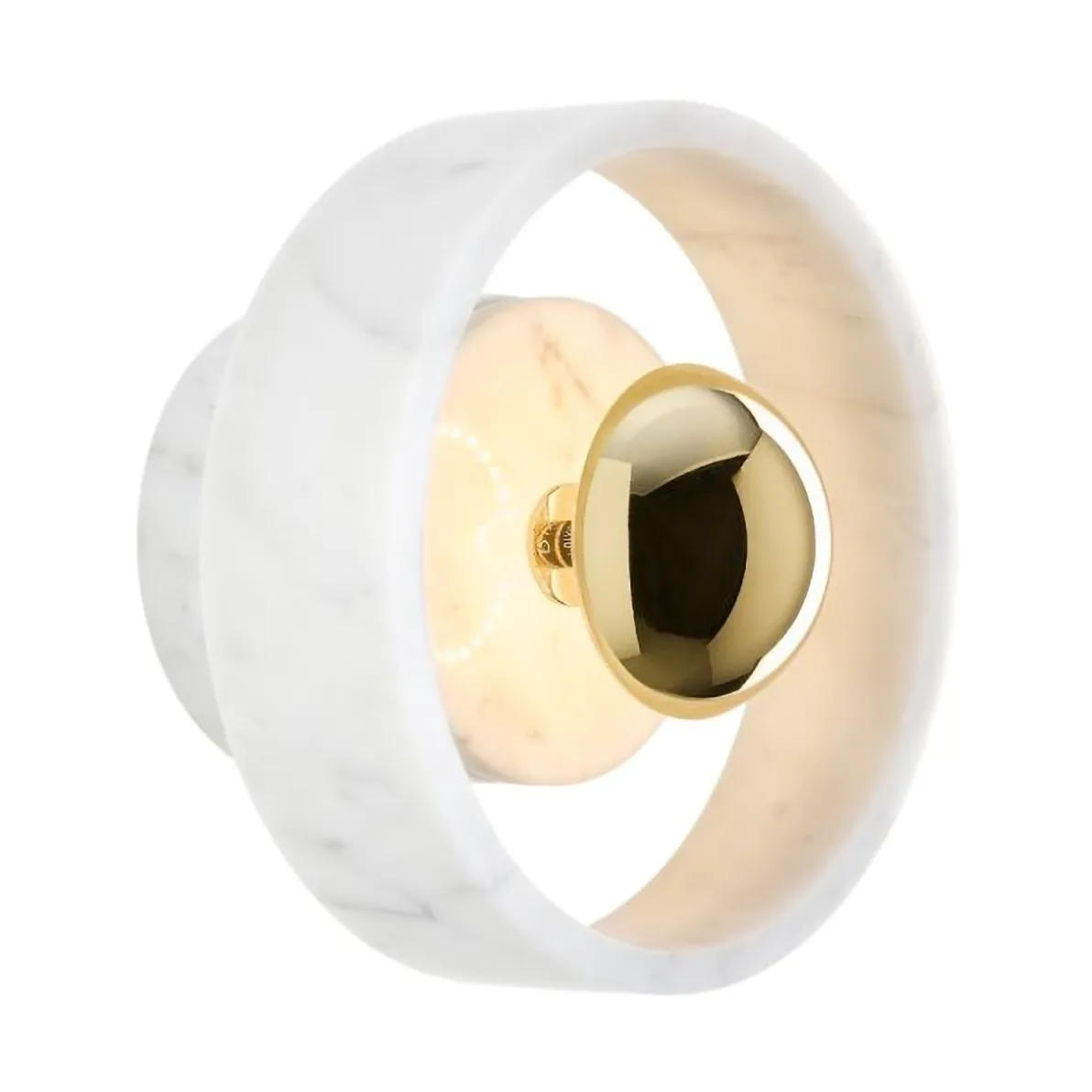 Tom Dixon Stone Wall Wandleuchte White marble