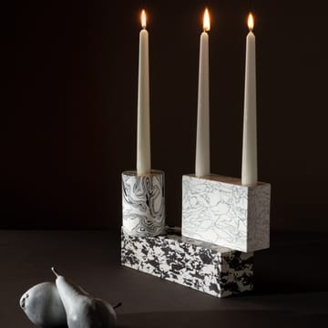 Swirl Kerzenhalter groß - Schwarz-weiß - Tom Dixon