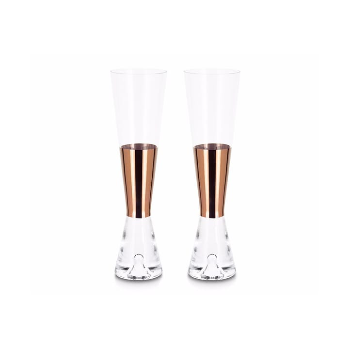 Tank Champagnerglas 2er-Pack - Kupfer - Tom Dixon
