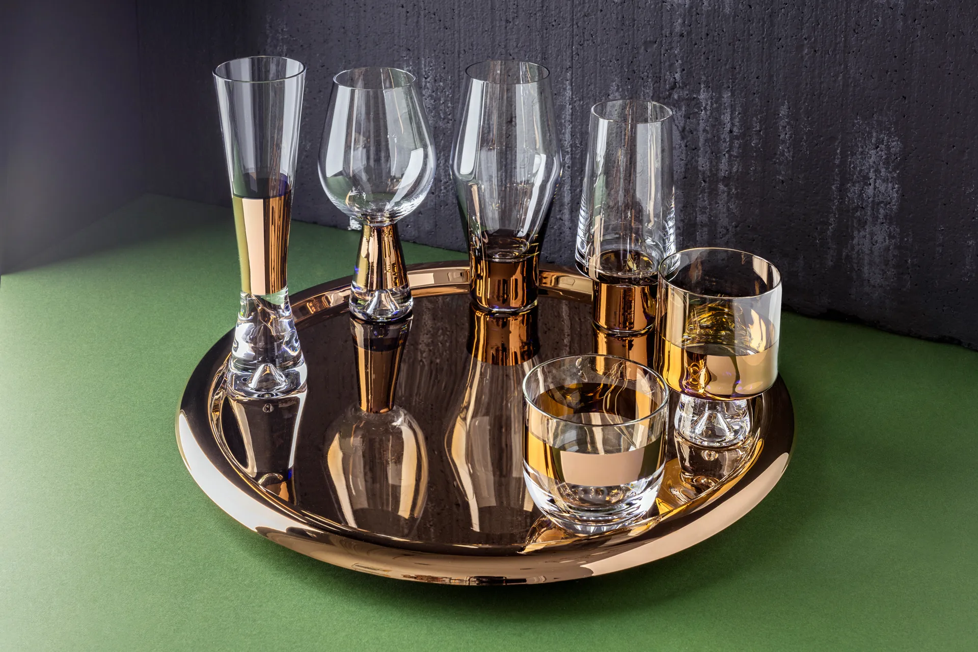 Tank Champagnerglas 2er-Pack, Kupfer Tom Dixon