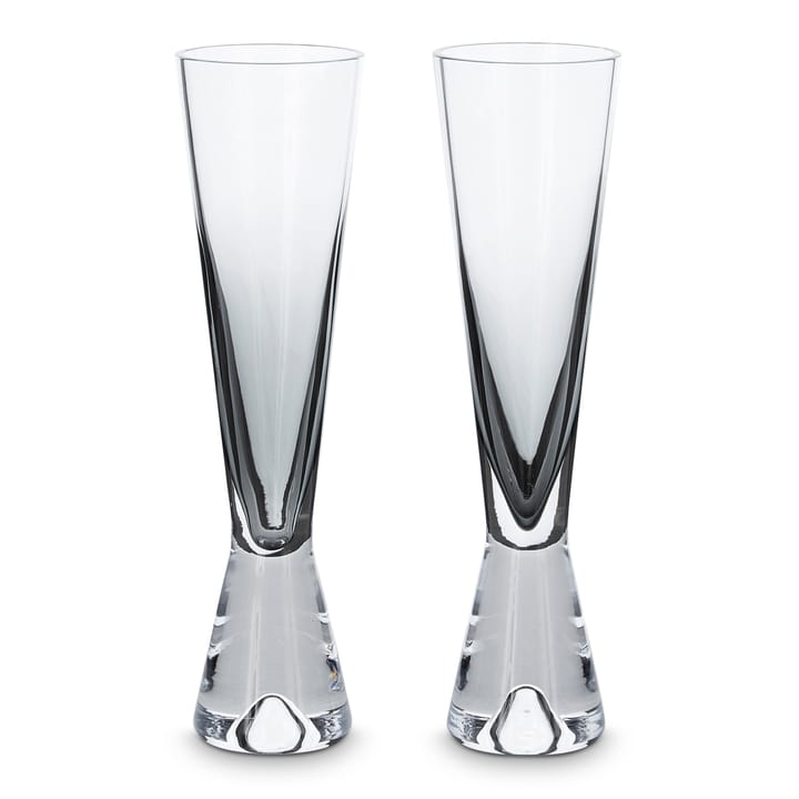 Tank Champagnerglas 2er Pack - Schwarz - Tom Dixon