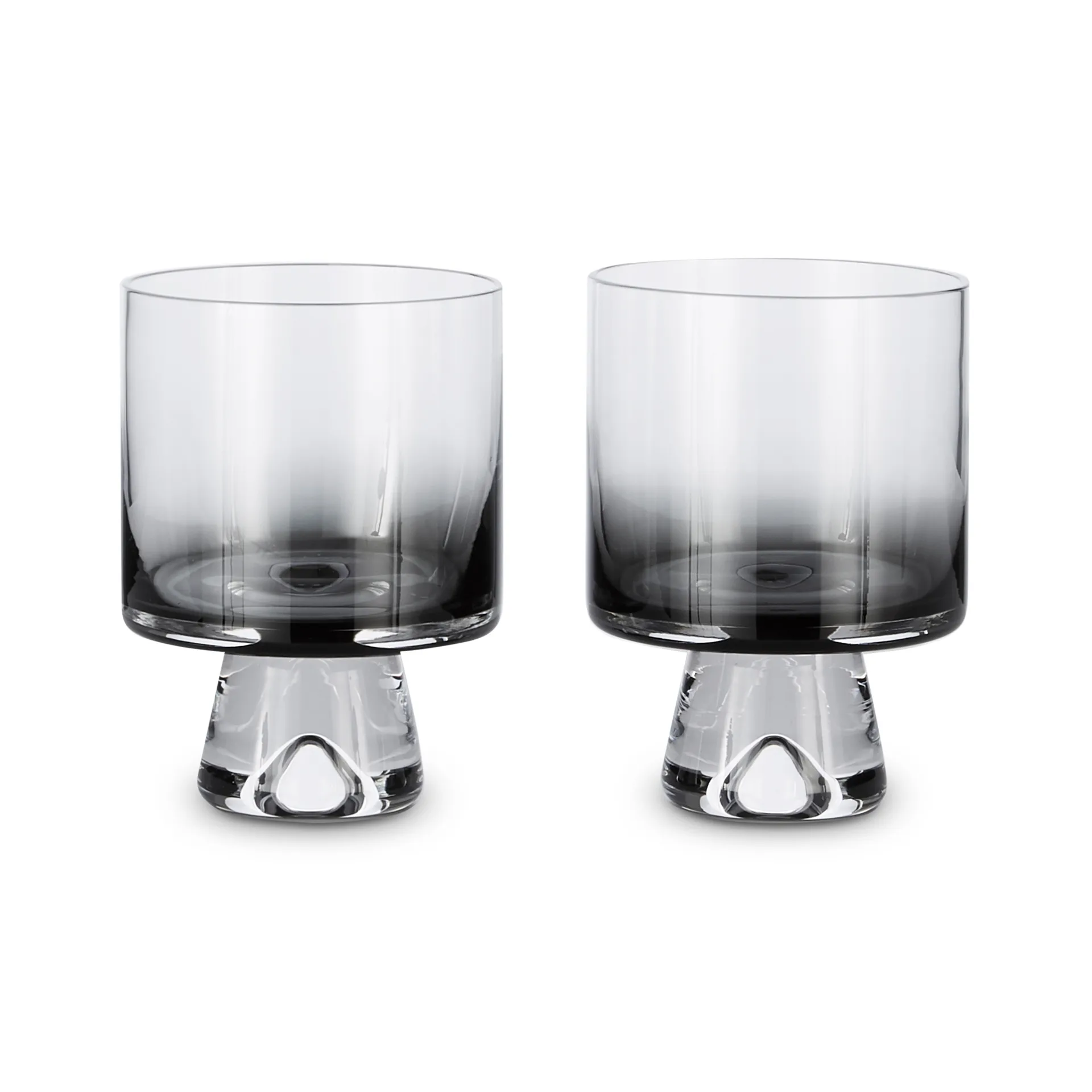 Tank Wasserglas niedrig 2er-Pack, Schwarz Tom Dixon