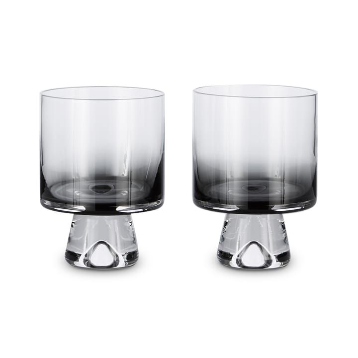 Tank Wasserglas niedrig 2er Pack - Schwarz - Tom Dixon